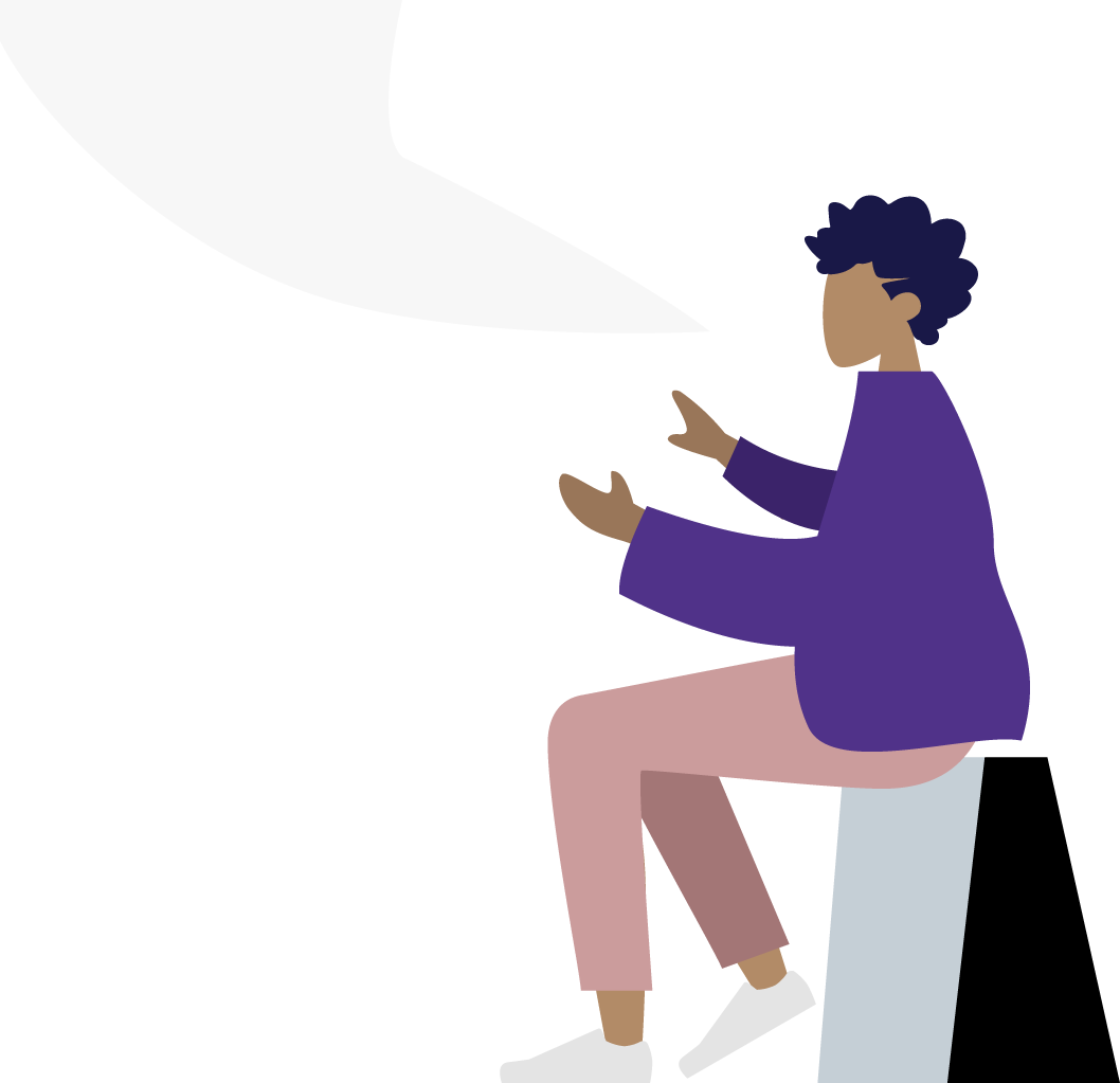 person speaking illustration